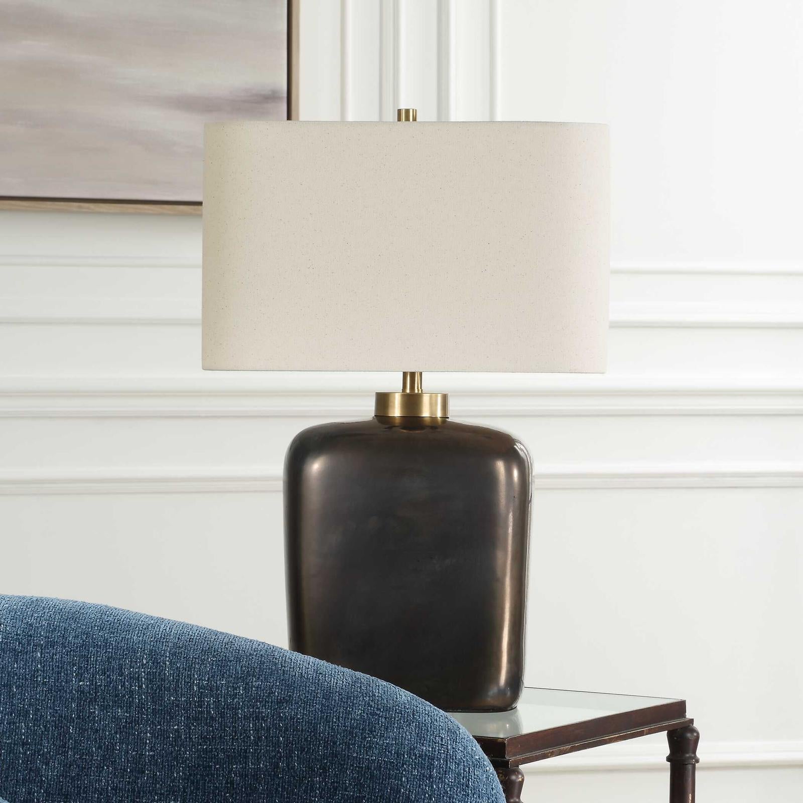 Uttermost Quentin Dark Bronze Table Lamp