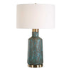Uttermost Dauphine Cracked Teal Table Lamp