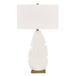 Uttermost Palm Leaf White Table Lamp