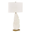 Uttermost Palm Leaf White Table Lamp