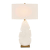 Uttermost Palm Leaf White Table Lamp