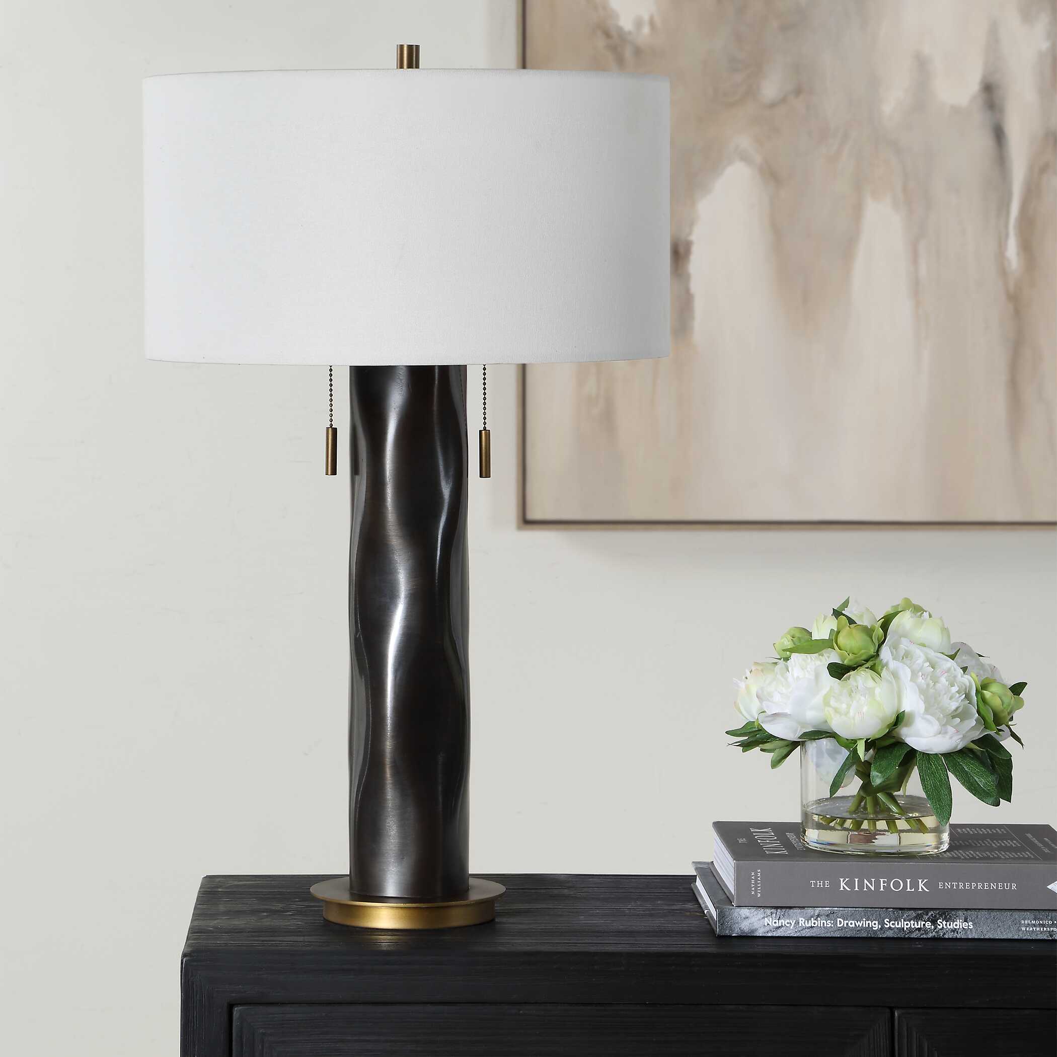 Uttermost Carmine Dark Bronze Table Lamp