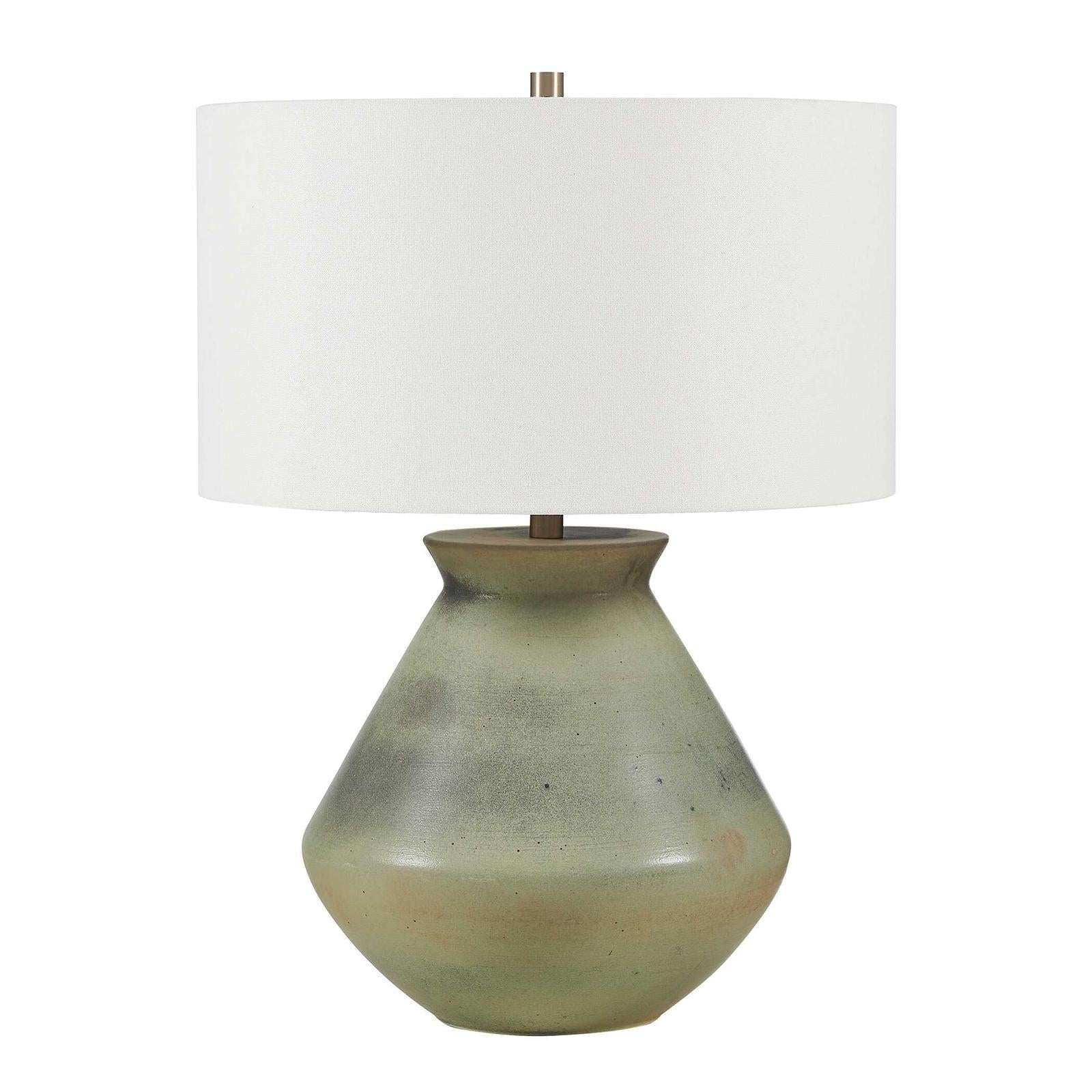 Uttermost Natrone Sage Green Table Lamp