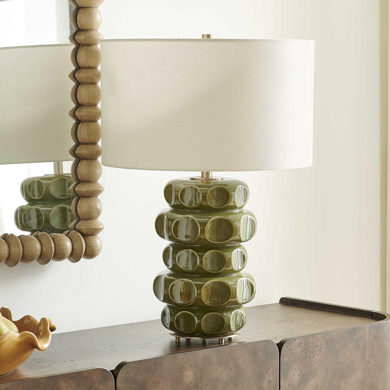 Uttermost Masau Moss Green Table Lamp