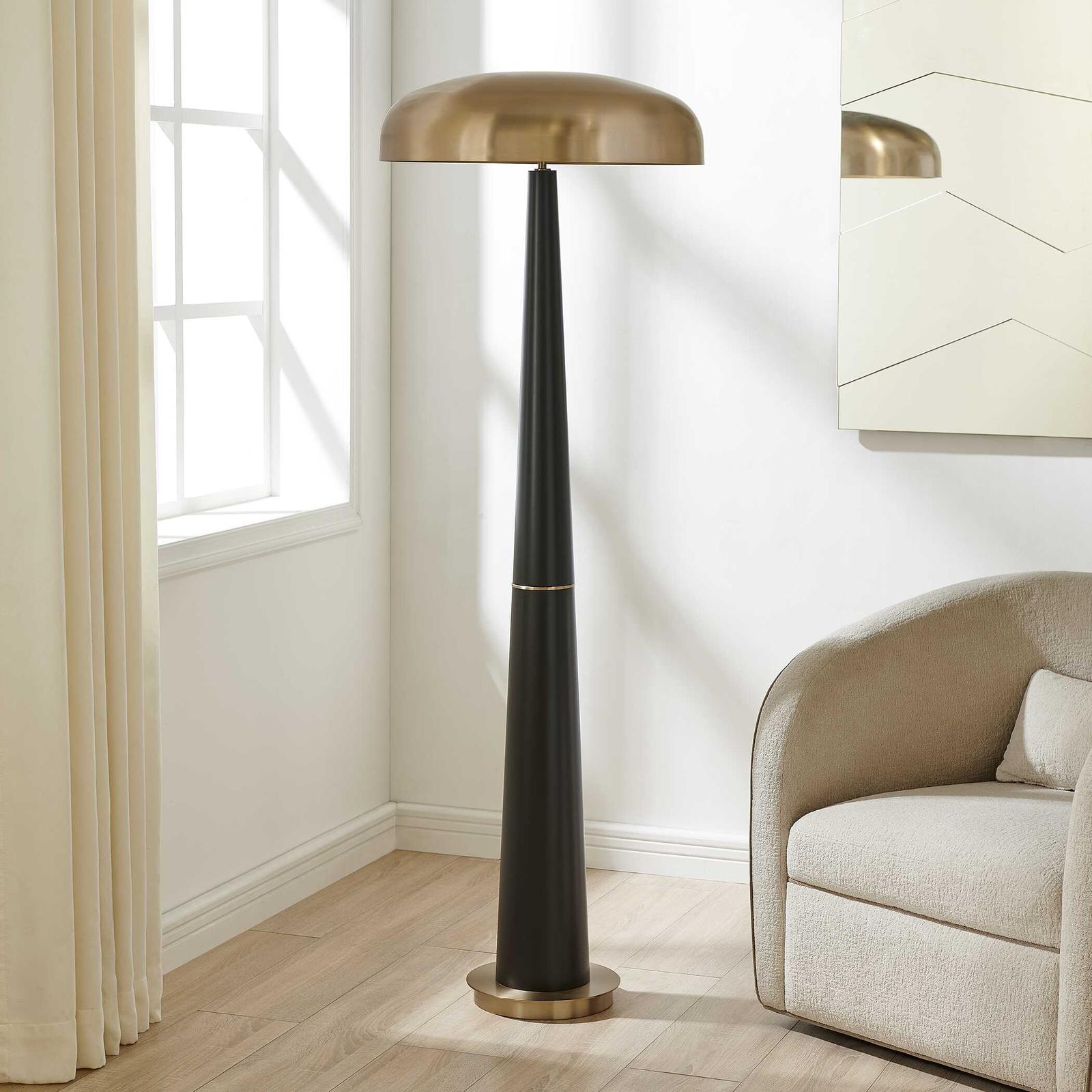 Uttermost Davis Black Floor Lamp
