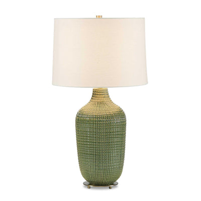 Uttermost Dulcich Green Grid Table Lamp