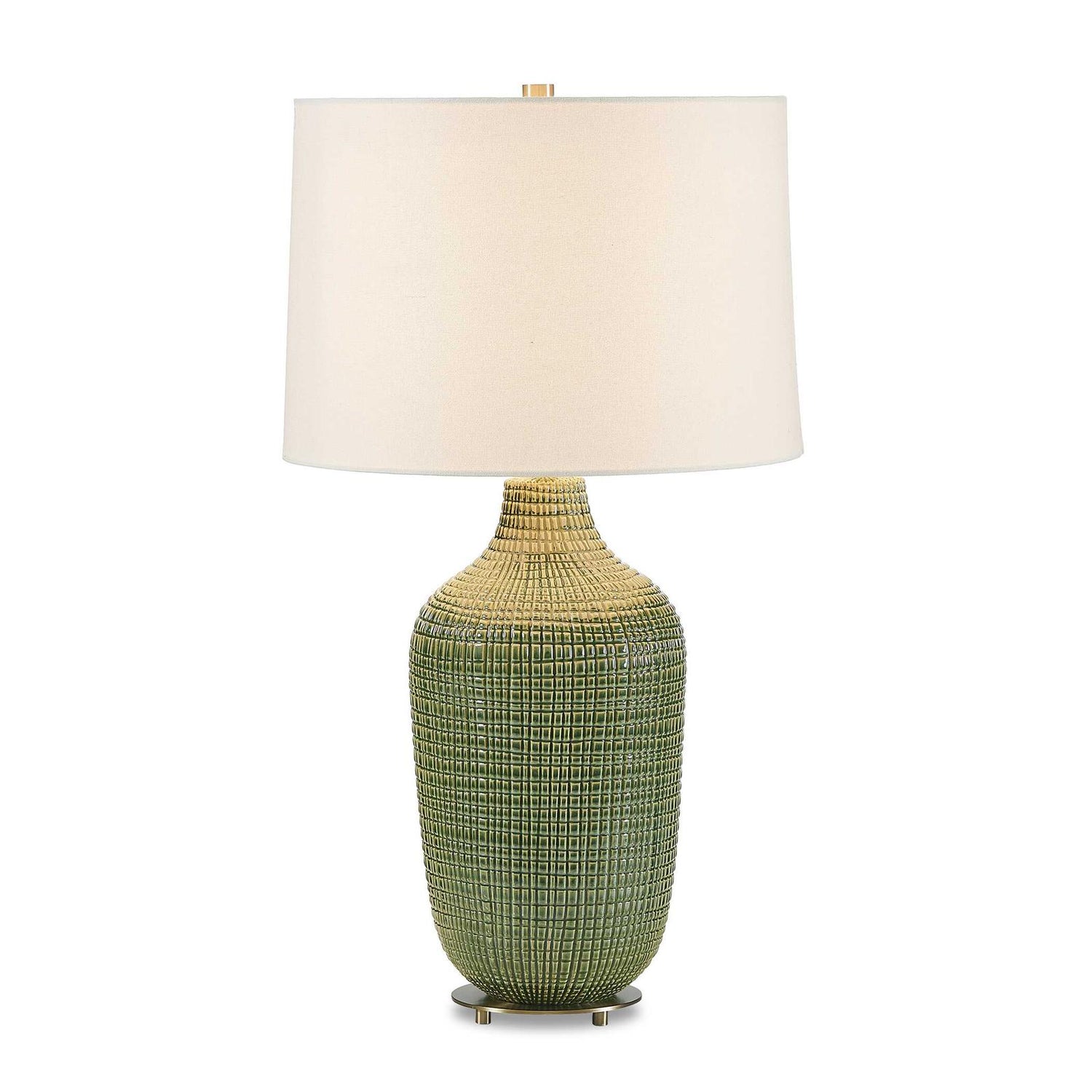 Uttermost Dulcich Green Grid Table Lamp