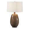 Uttermost Vinson Glossy Brown Table Lamp