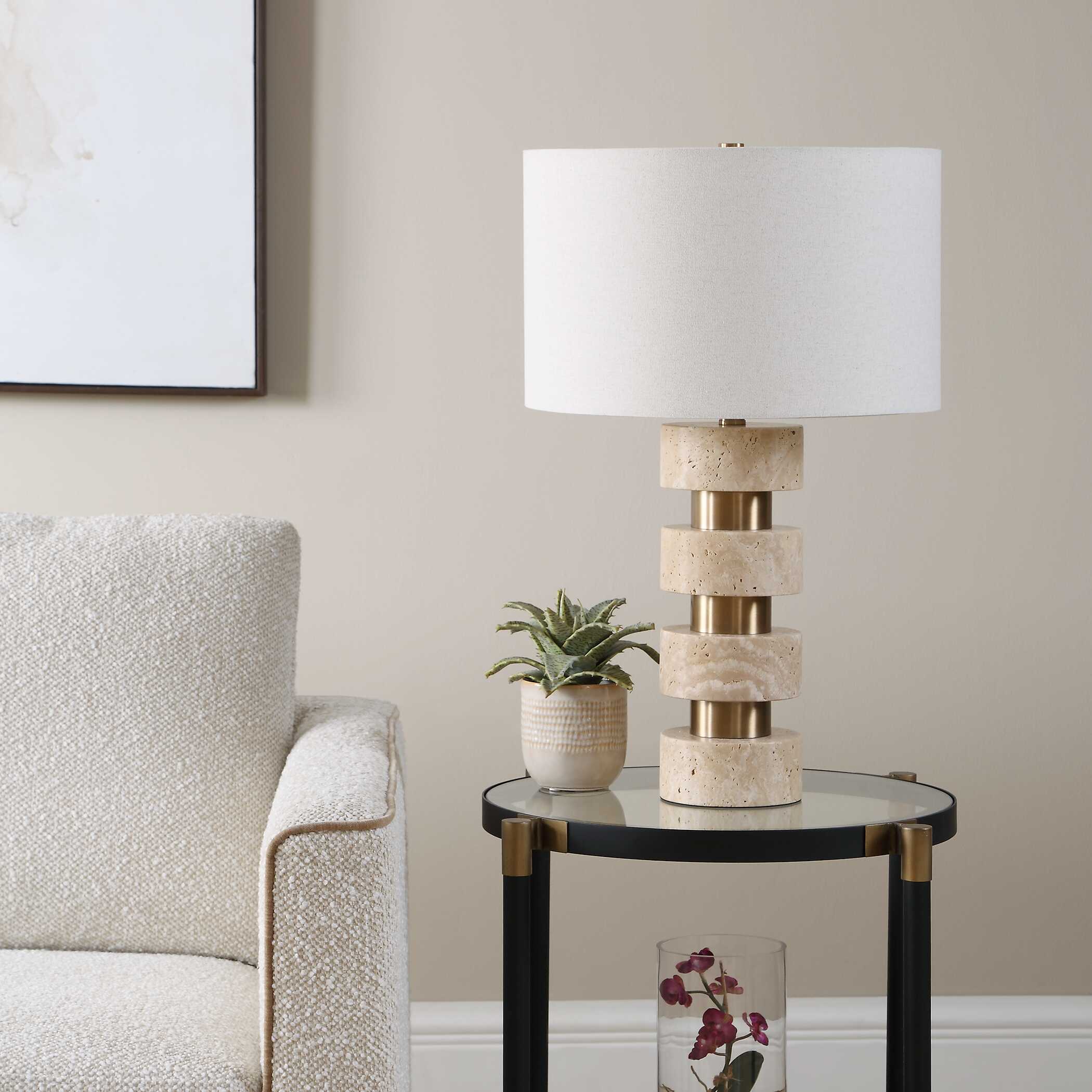 Uttermost Makani Travertine Table Lamp