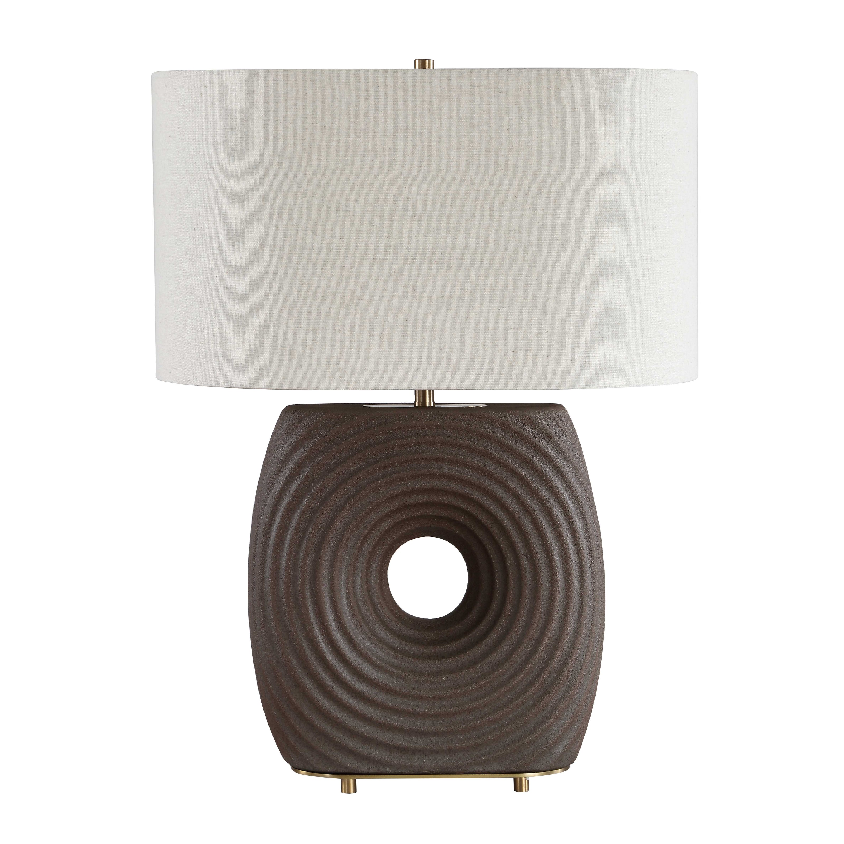 Uttermost Geno Concentric Ribbed Table Lamp