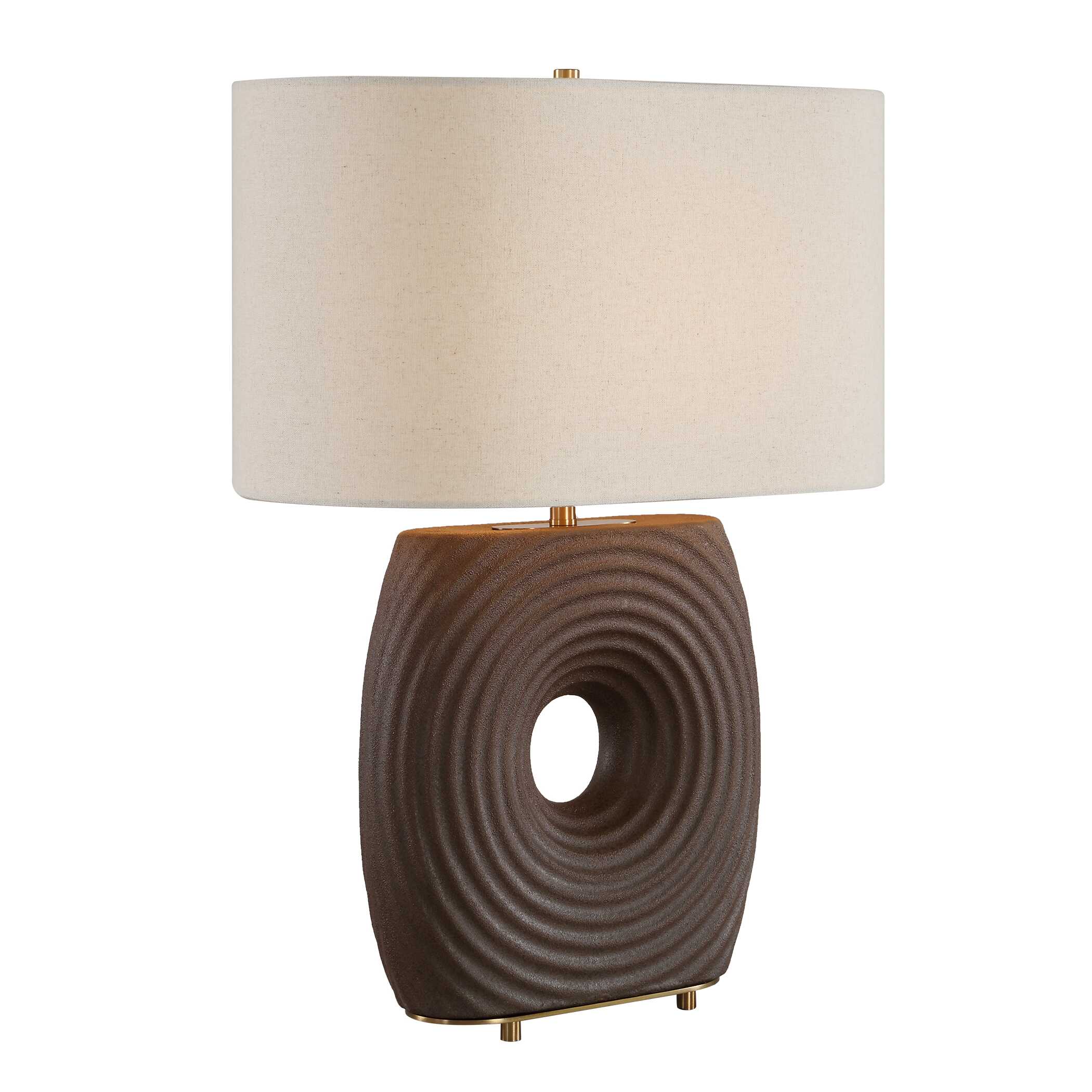 Uttermost Geno Concentric Ribbed Table Lamp