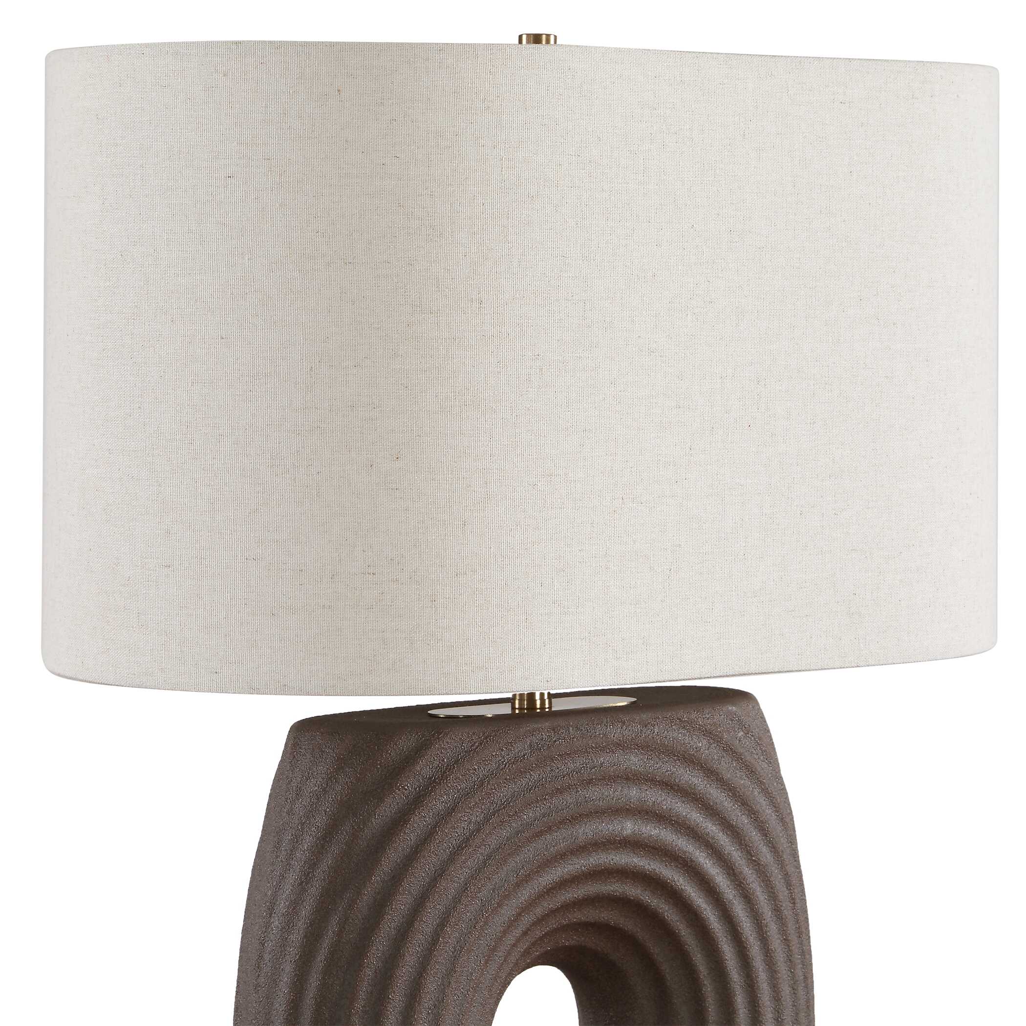 Uttermost Geno Concentric Ribbed Table Lamp