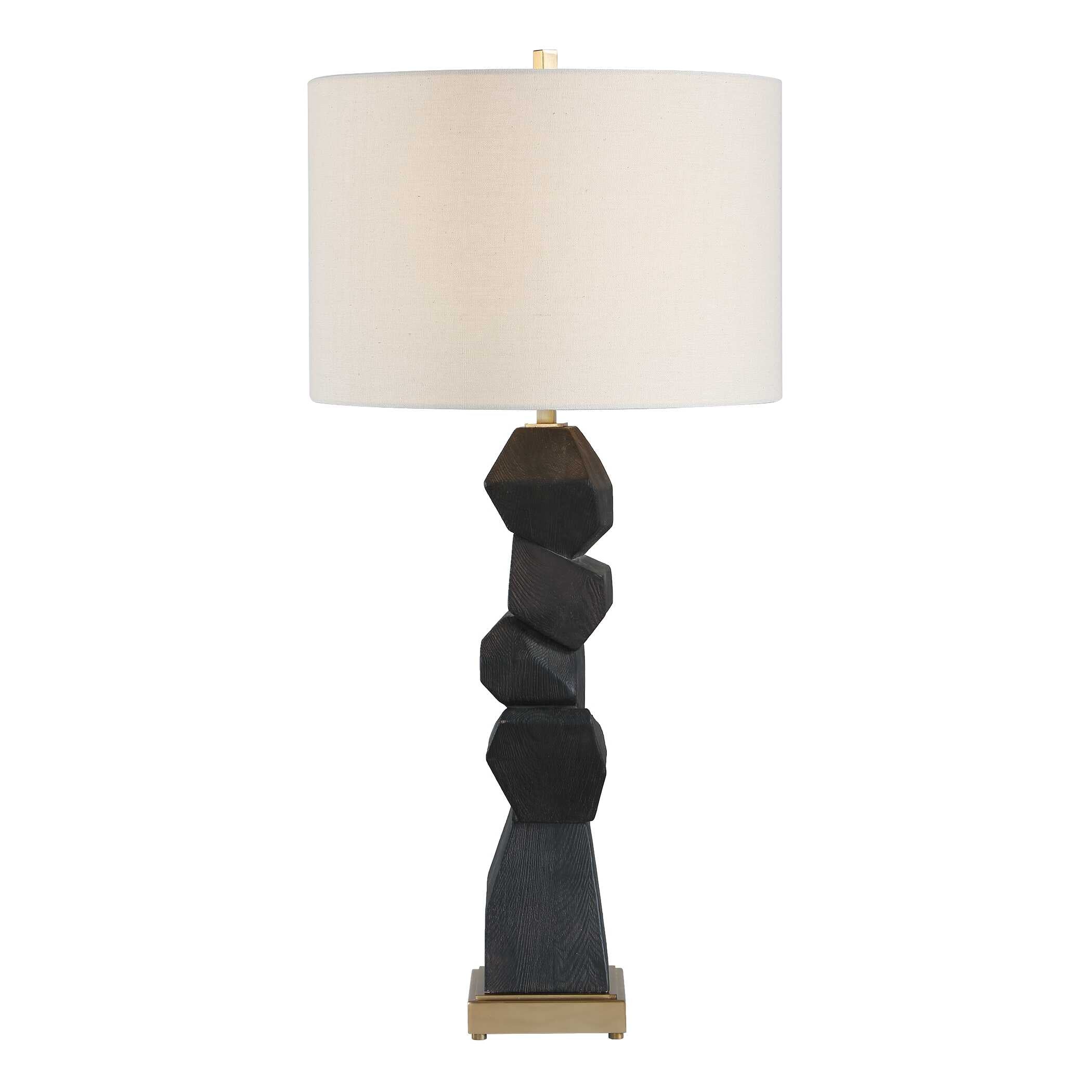Uttermost Demelo Stacked Wood Table Lamp