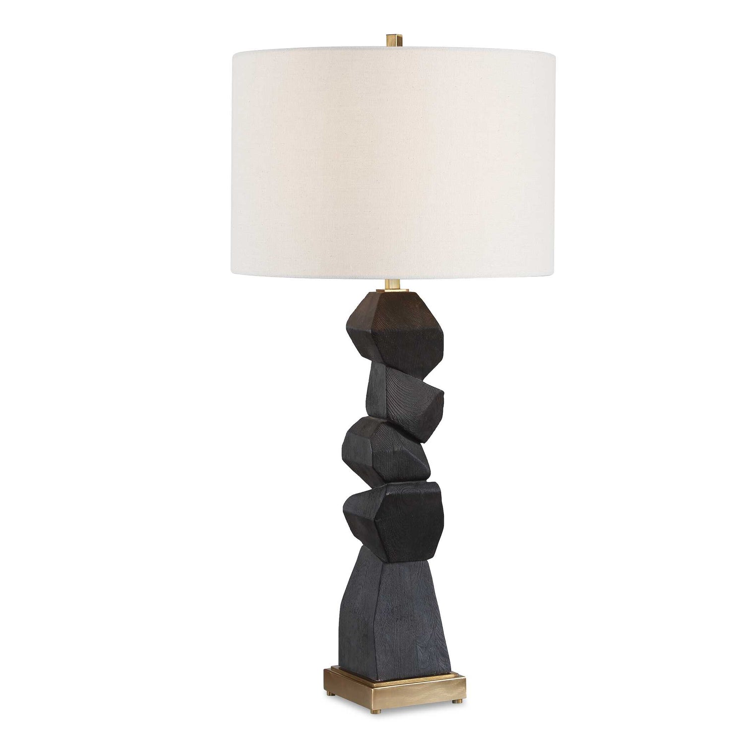 Uttermost Demelo Stacked Wood Table Lamp