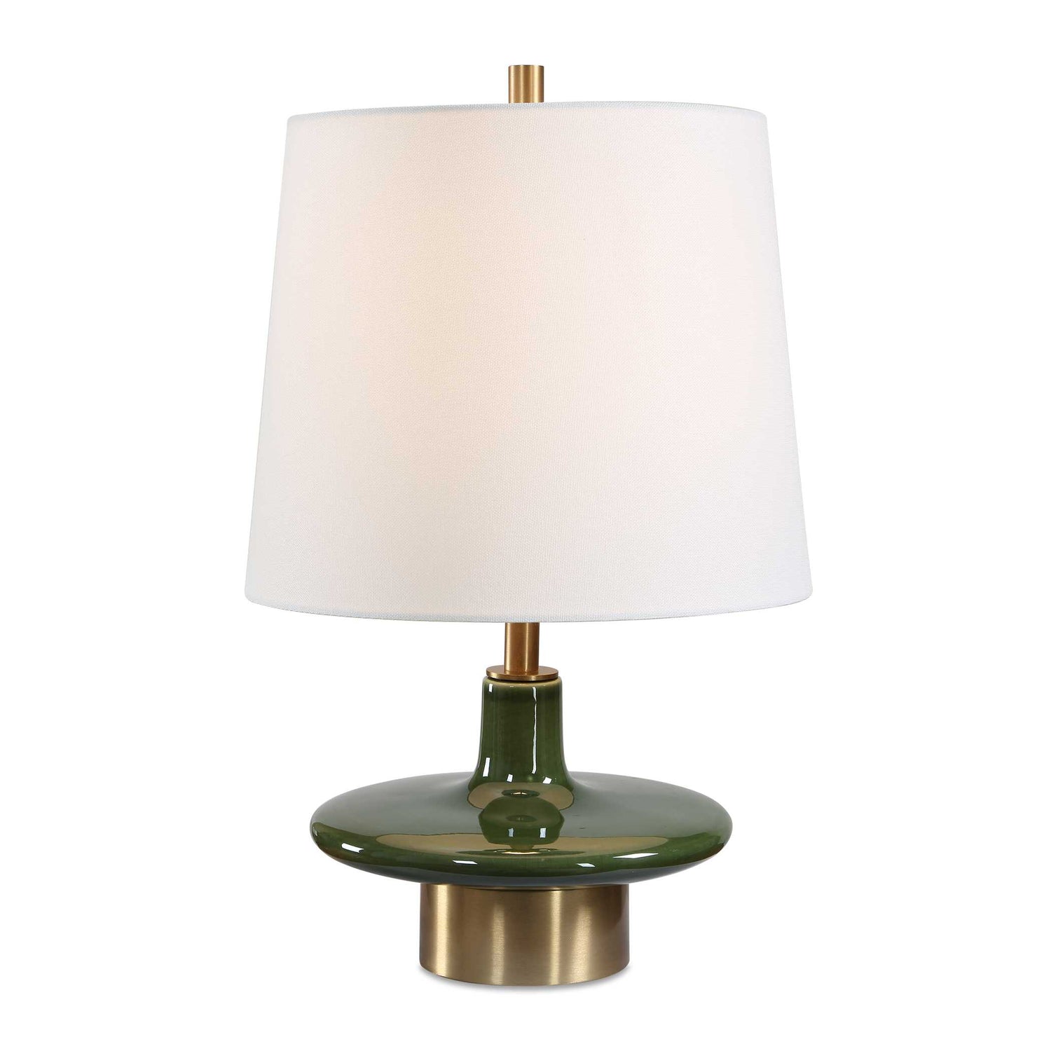 Uttermost Sieler Glossy Green Table Lamp