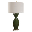 Uttermost Curhan Green Glaze Table Lamp