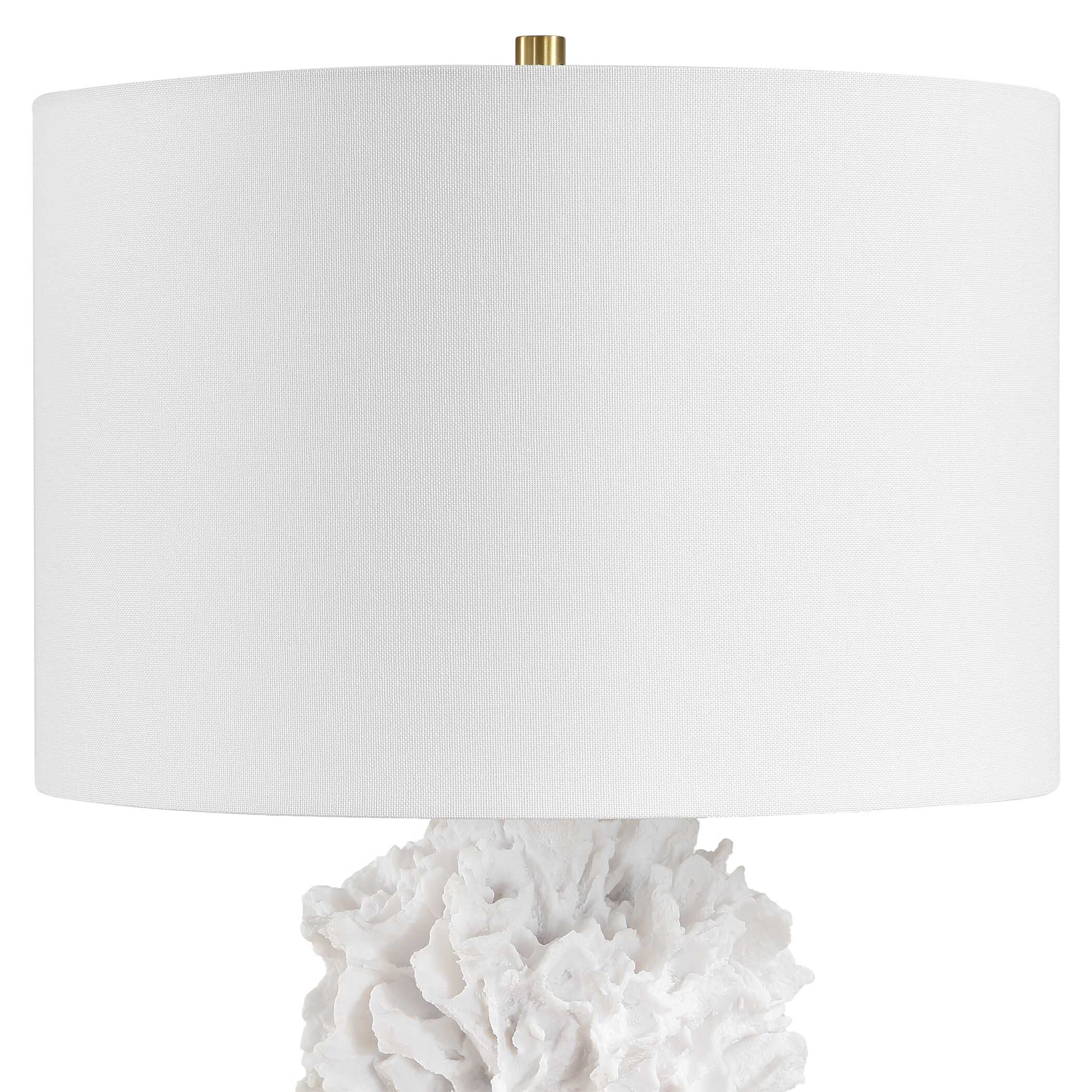 Uttermost Cambre White Coral Table Lamp