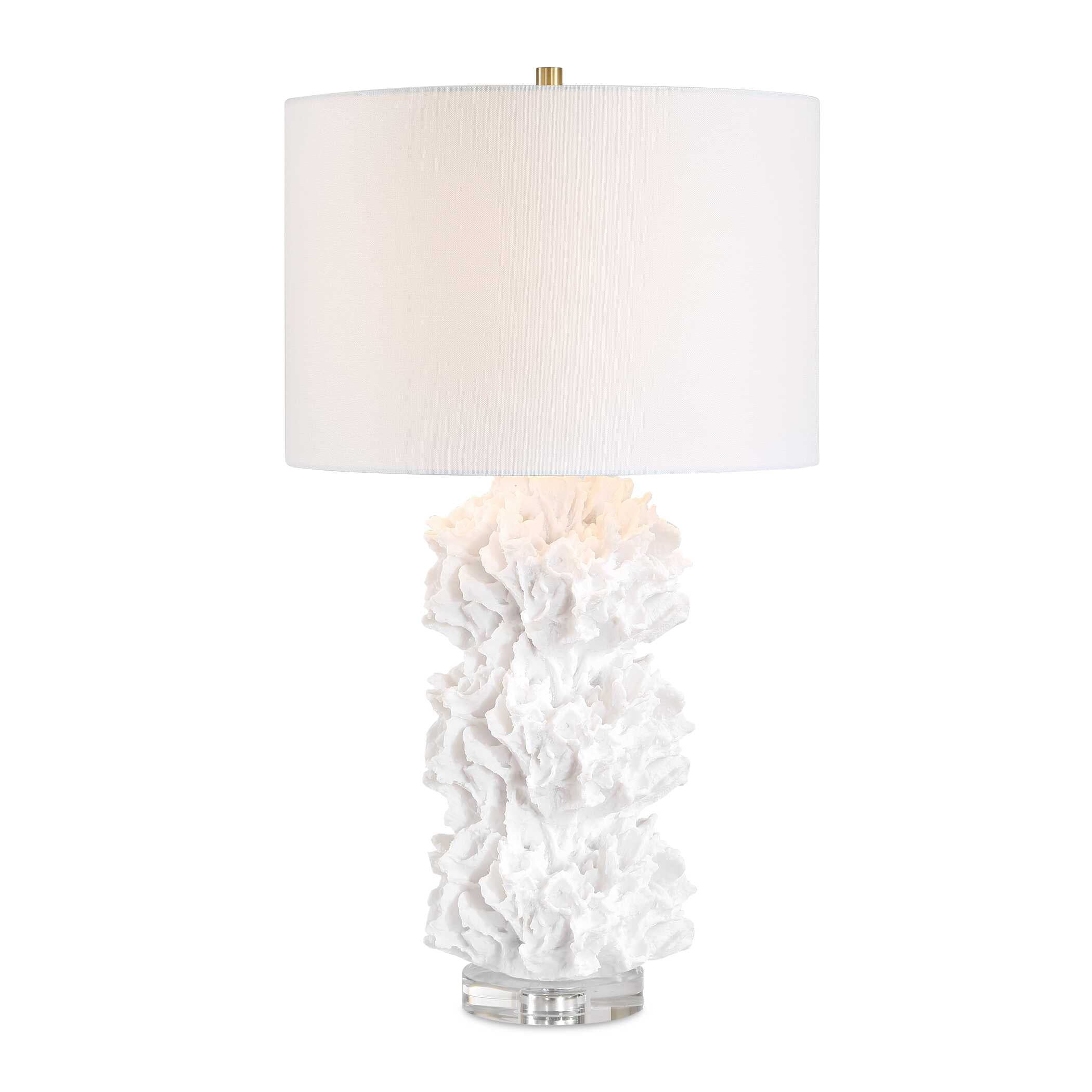Uttermost Cambre White Coral Table Lamp