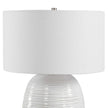 Uttermost Alkman White Glaze Table Lamp