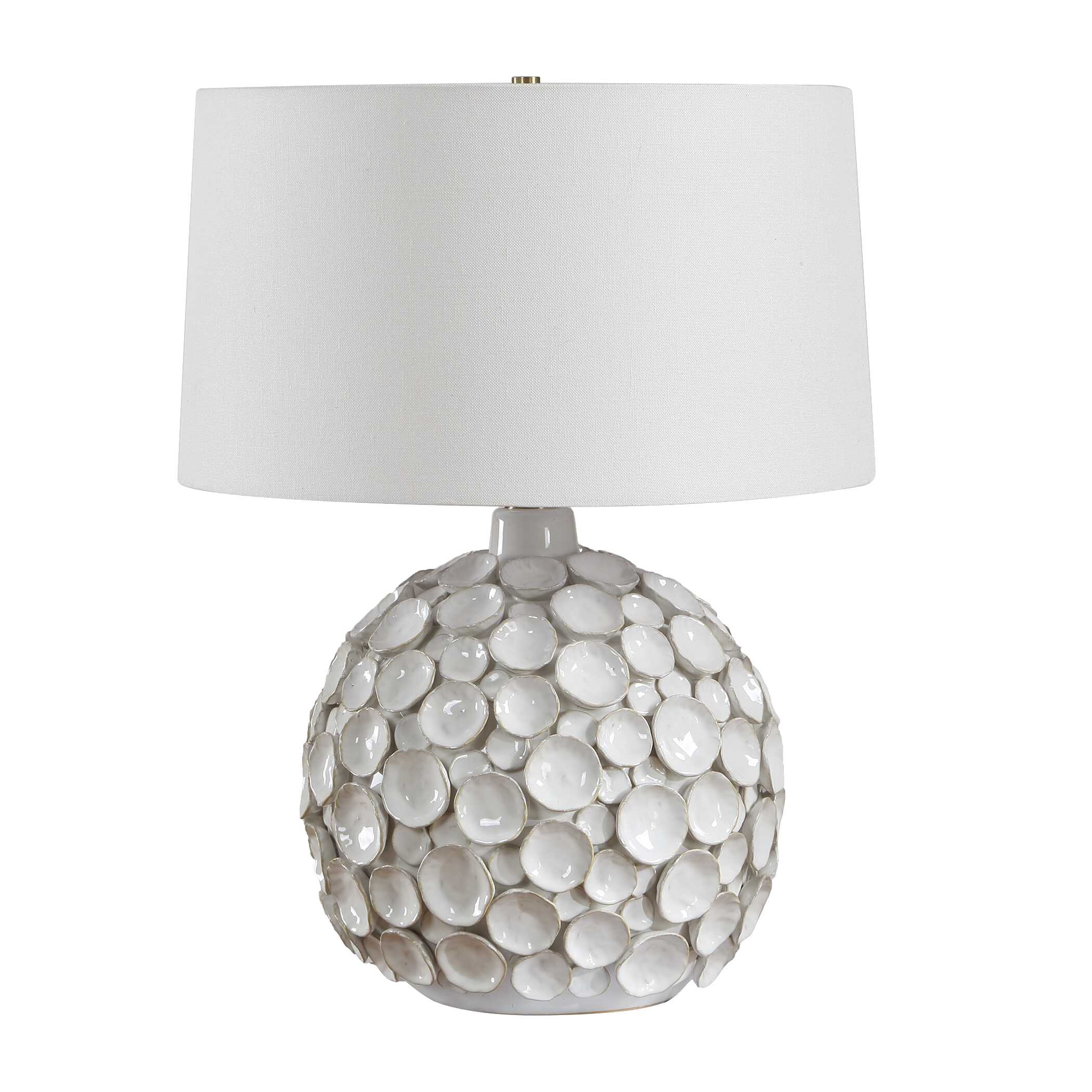 Uttermost Hartley White Petal Table Lamp