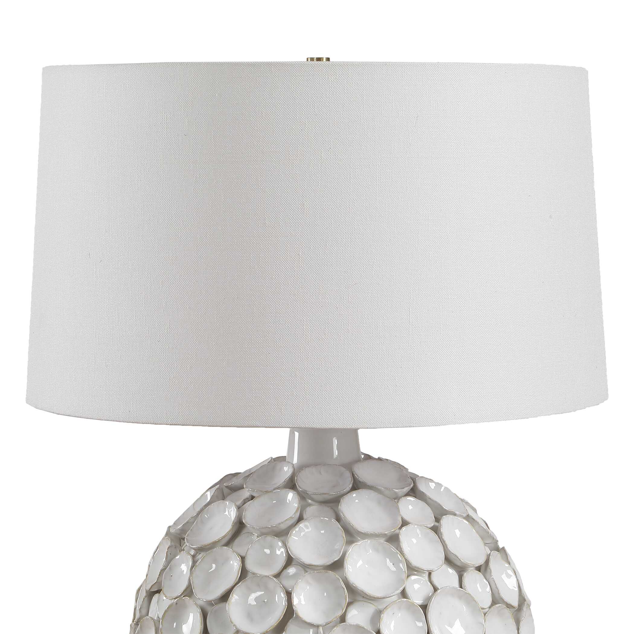 Uttermost Hartley White Petal Table Lamp