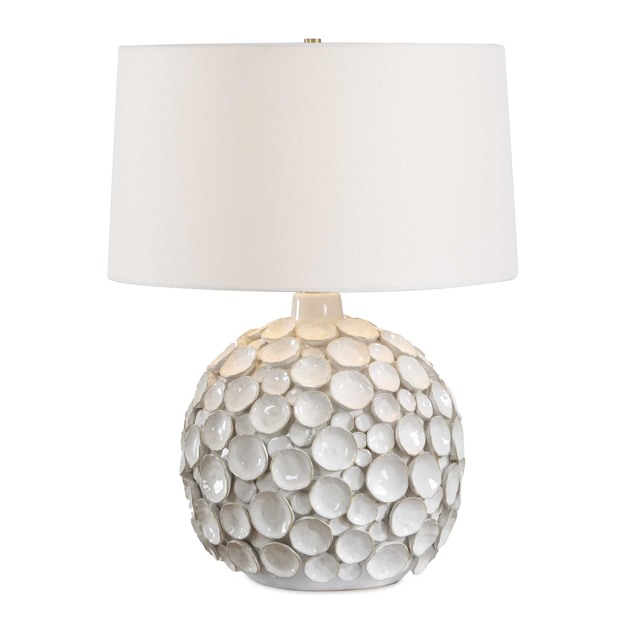 Uttermost Hartley White Petal Table Lamp