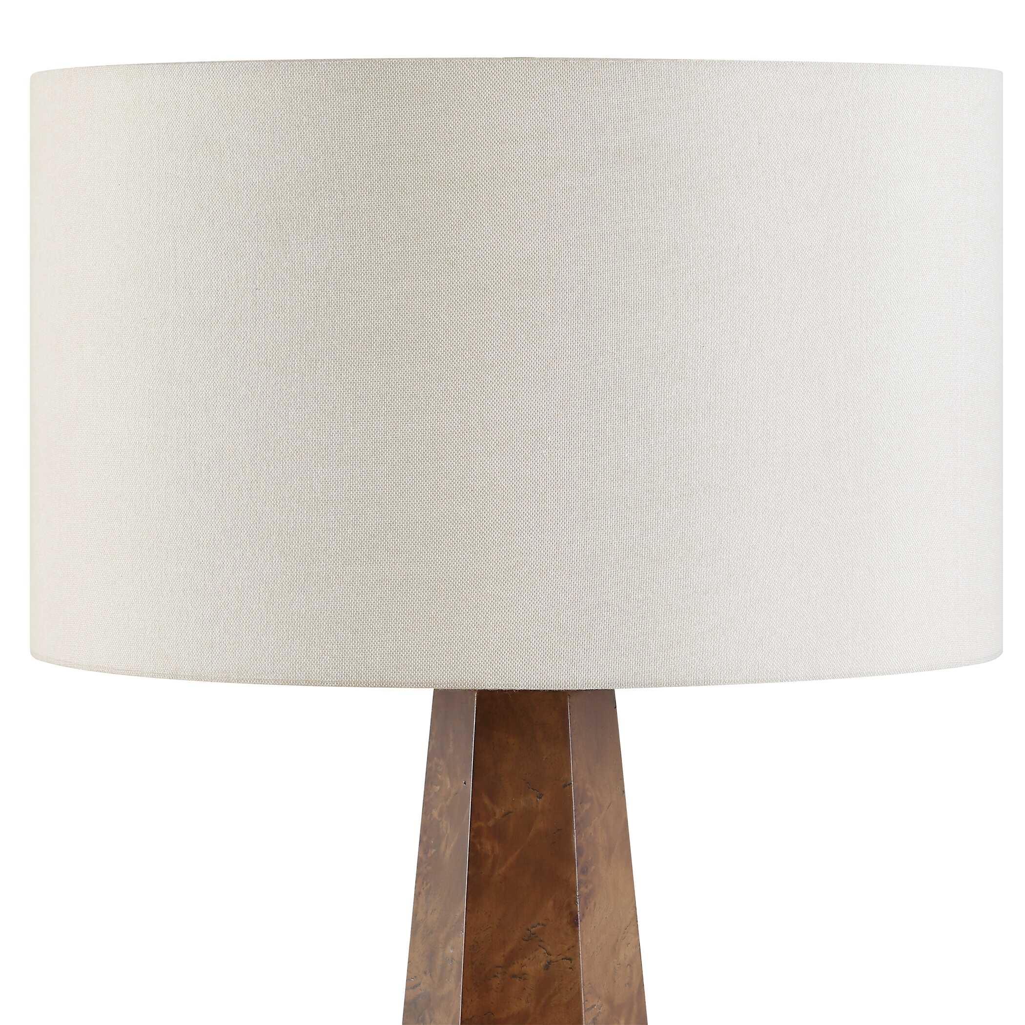 Uttermost McCaffrey Tapered Burl Table Lamp