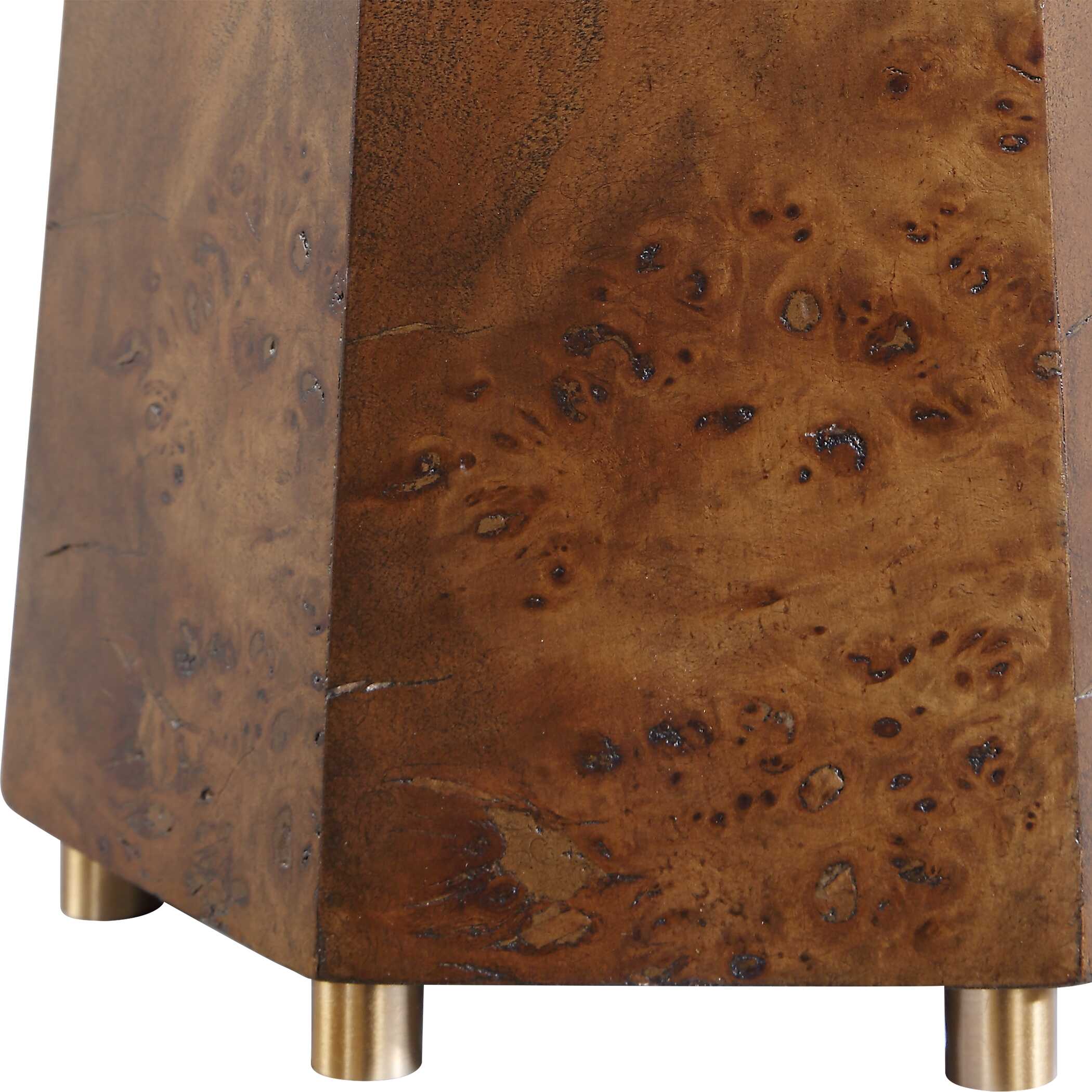 Uttermost McCaffrey Tapered Burl Table Lamp