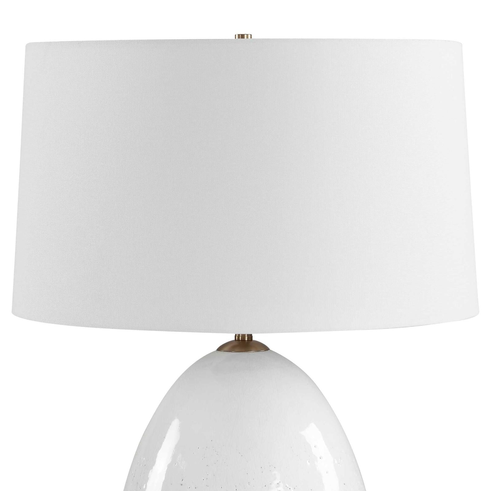Uttermost Avery White Glaze Table Lamp