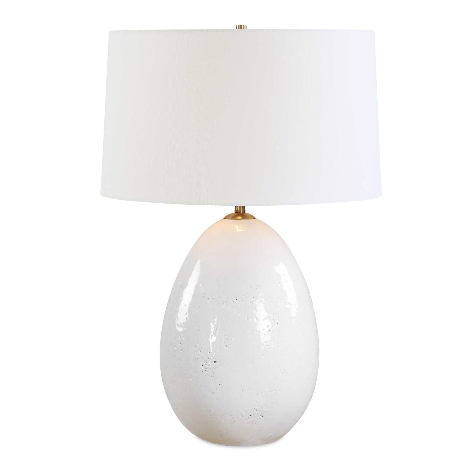Uttermost Avery White Glaze Table Lamp