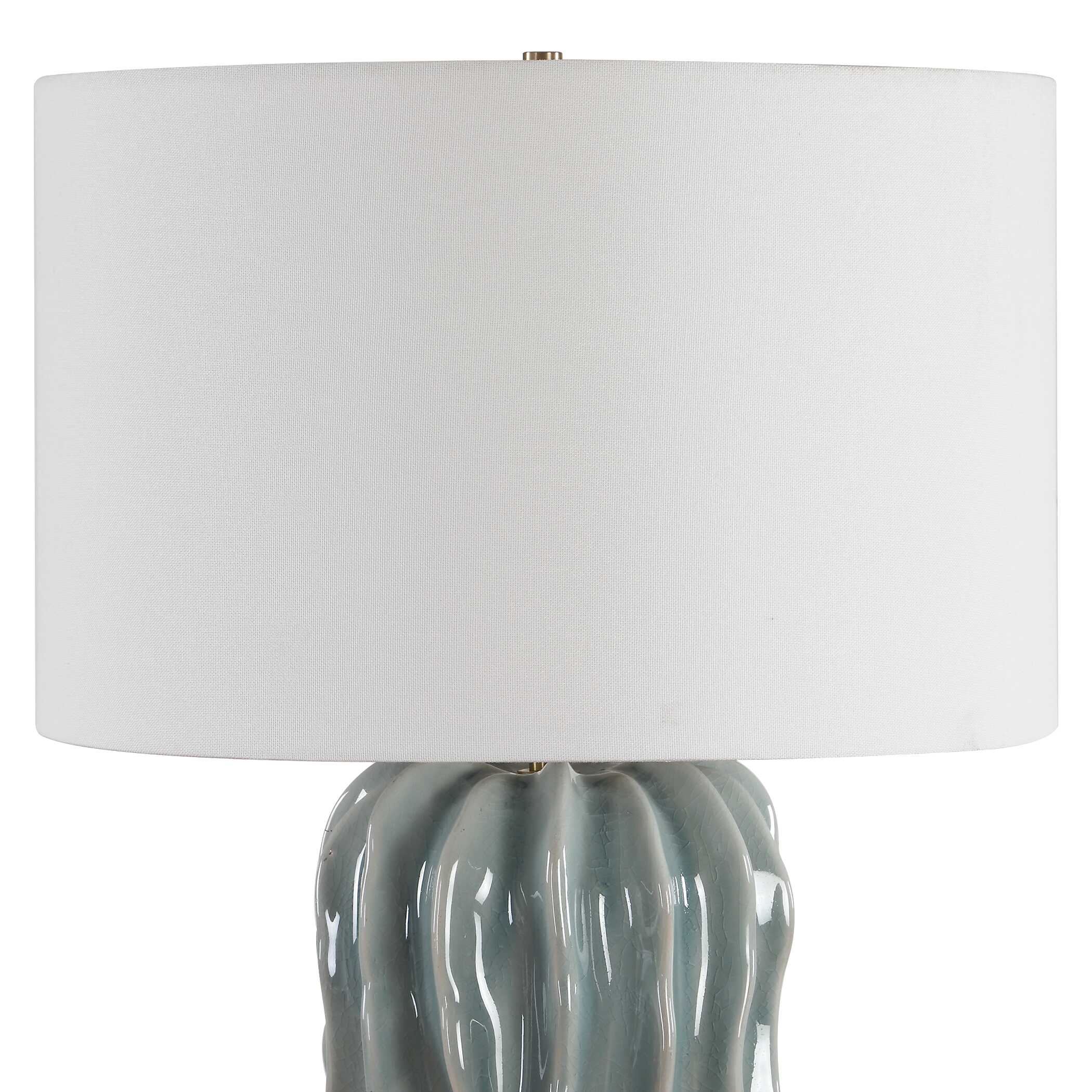 Uttermost Niese Light Blue Glaze Table Lamp
