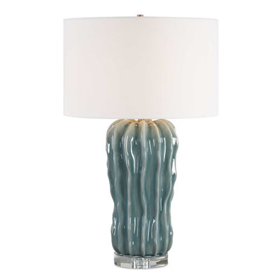 Uttermost Niese Light Blue Glaze Table Lamp