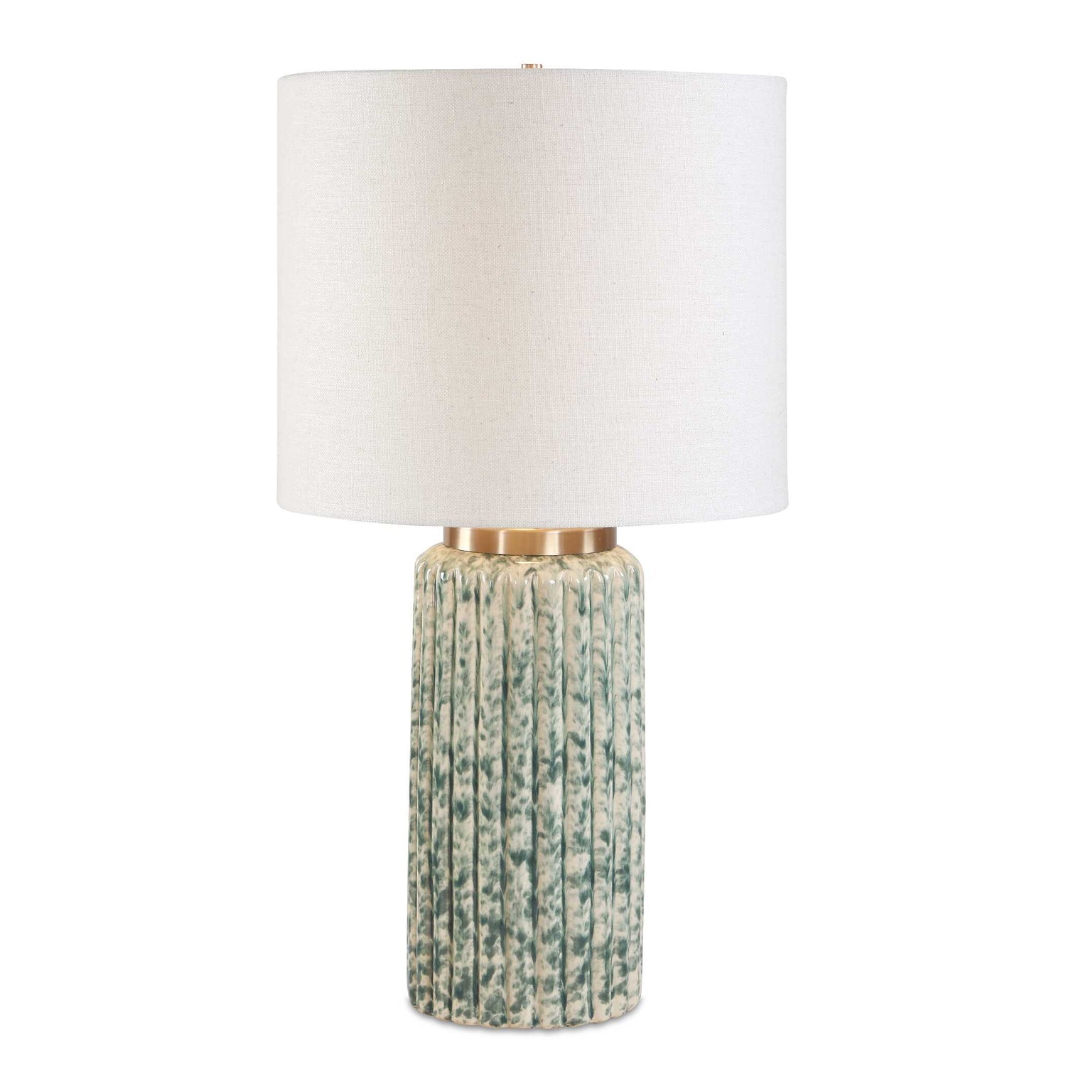 Uttermost Hensley Ivory & Green Table Lamp