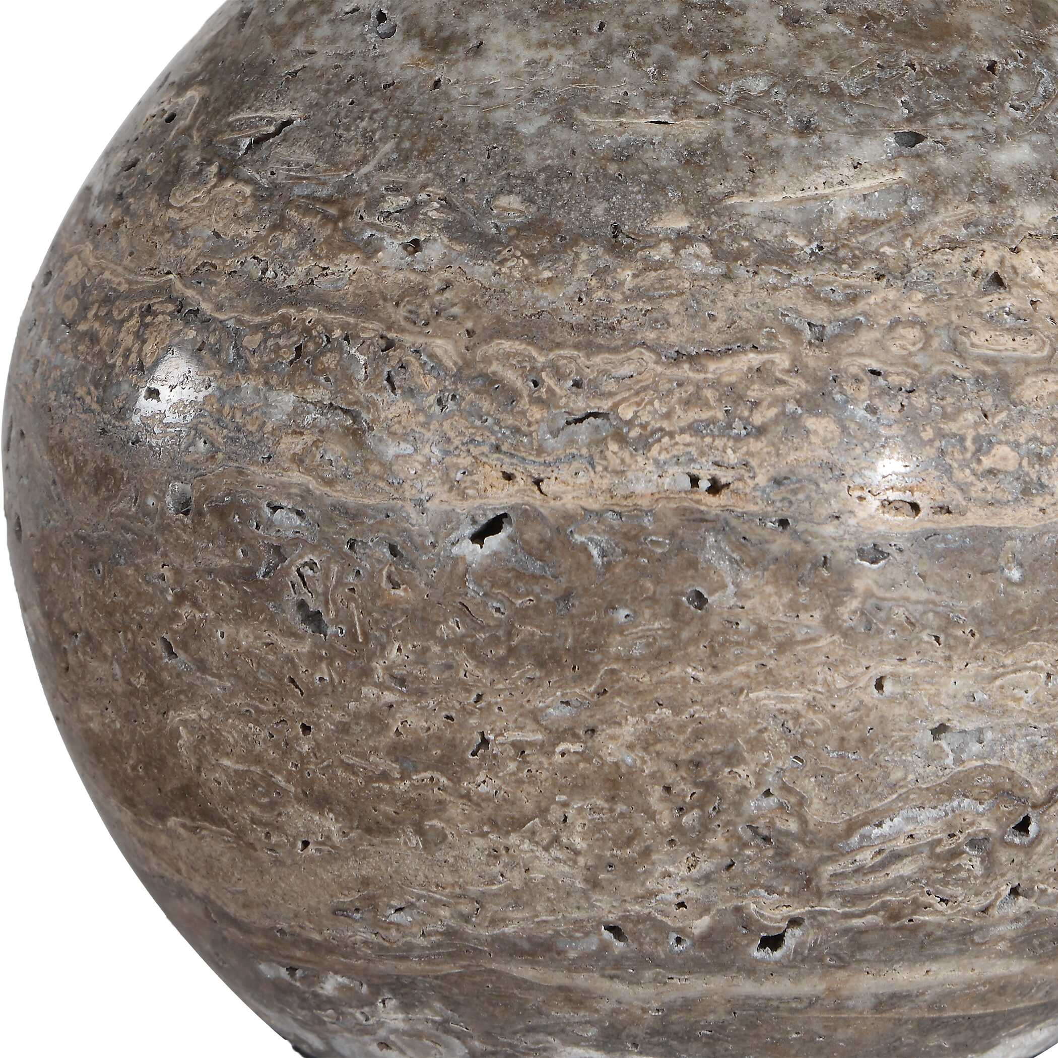 Uttermost Jaycee Dark Travertine Buffet Lamp