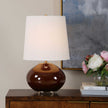 Uttermost Allemand Ruby Red Glaze Table Lamp