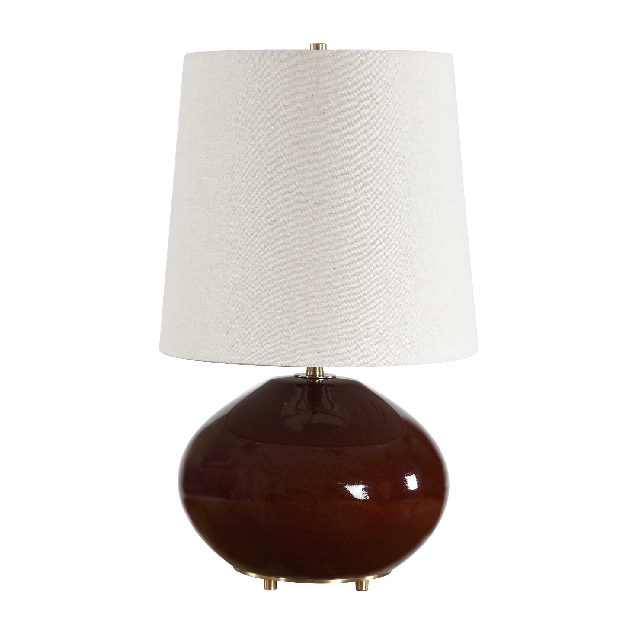Uttermost Allemand Ruby Red Glaze Table Lamp