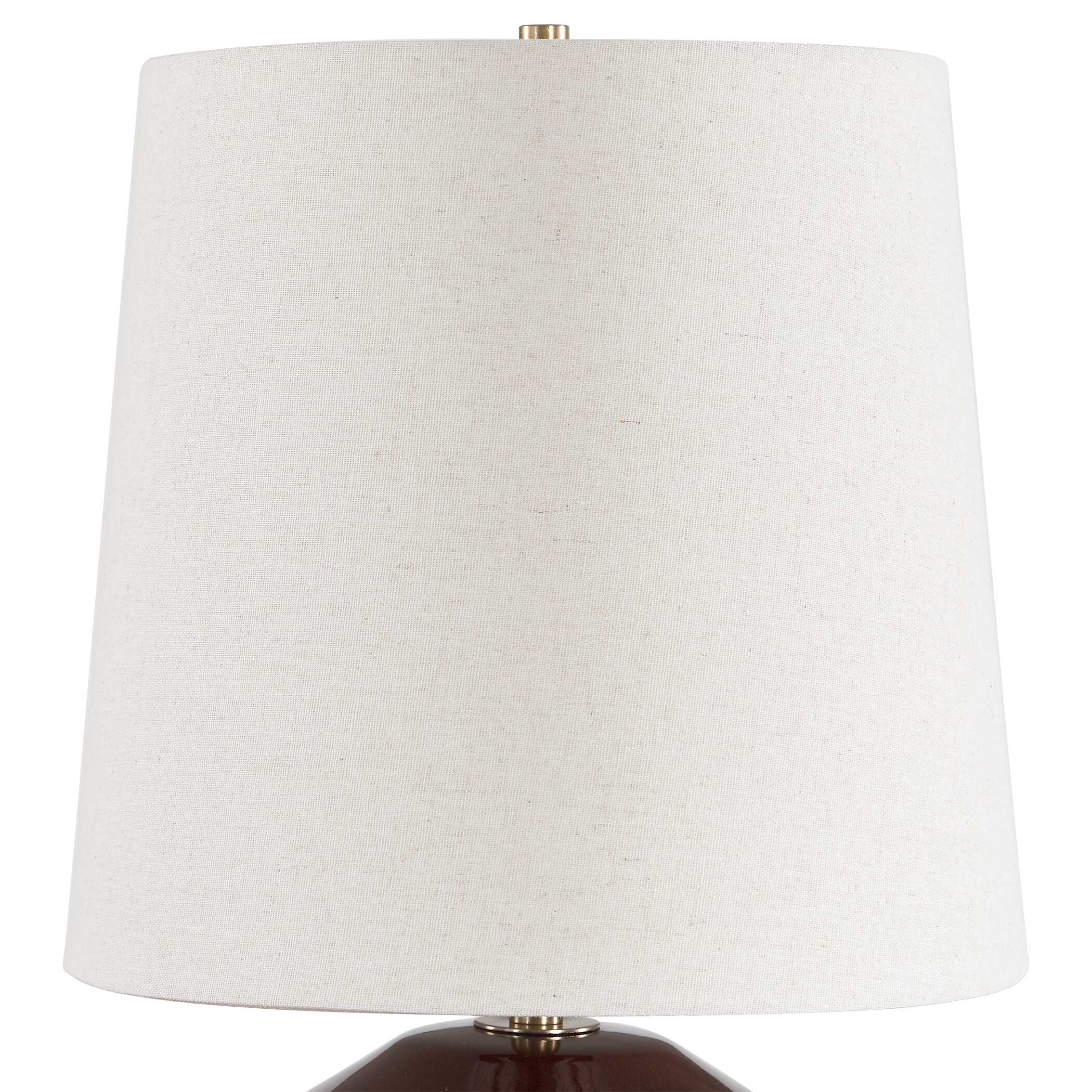 Uttermost Allemand Ruby Red Glaze Table Lamp