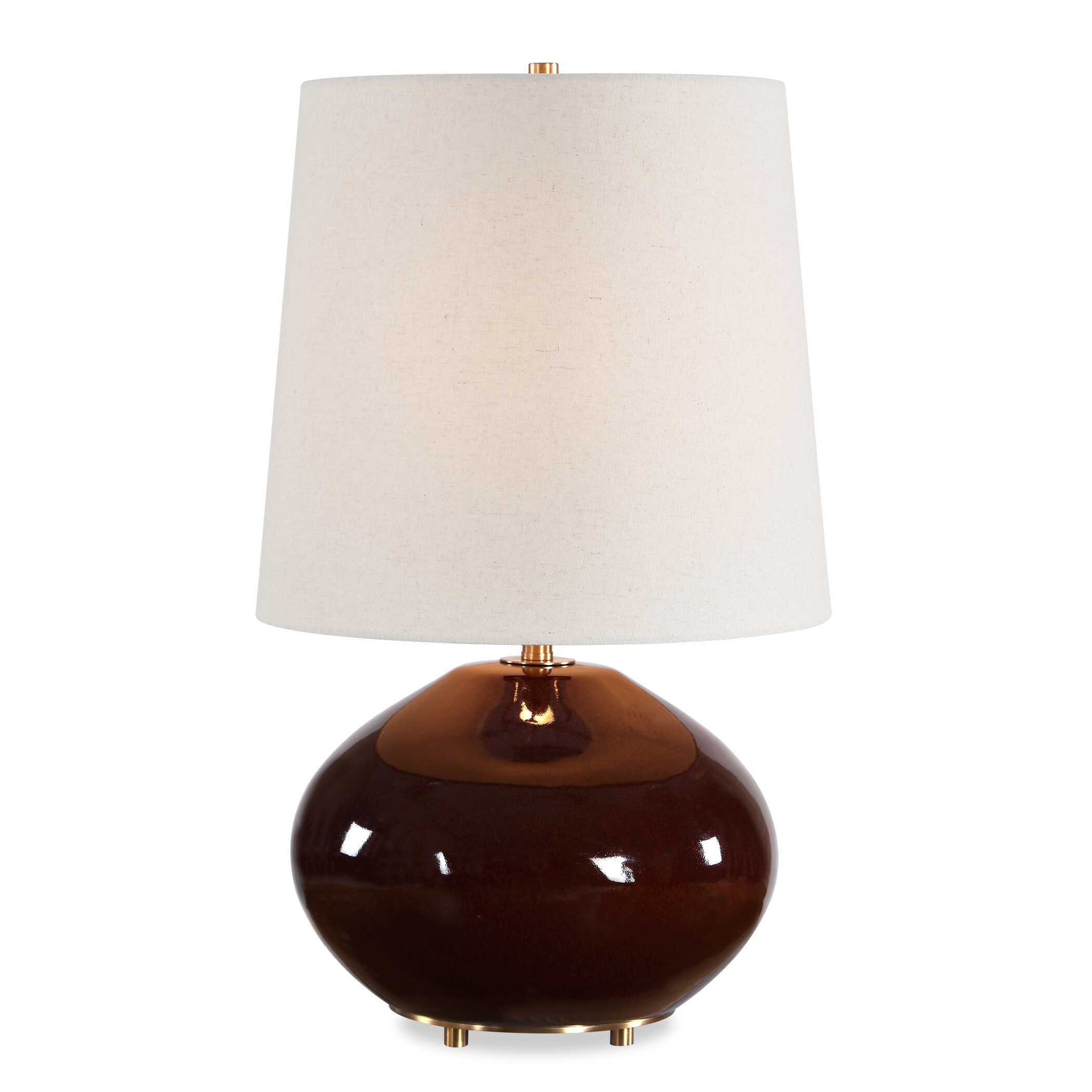 Uttermost Allemand Ruby Red Glaze Table Lamp