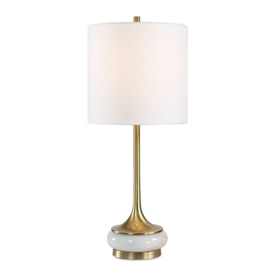 Uttermost Molena Brass & Pearly Stone Table Lamp