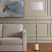 Uttermost Halen Brass Floor Lamp