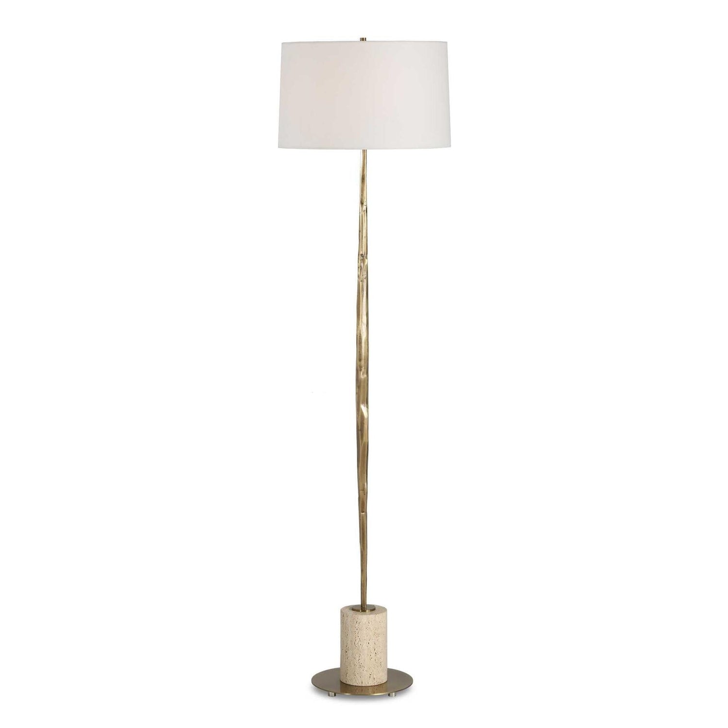 Uttermost Halen Brass Floor Lamp
