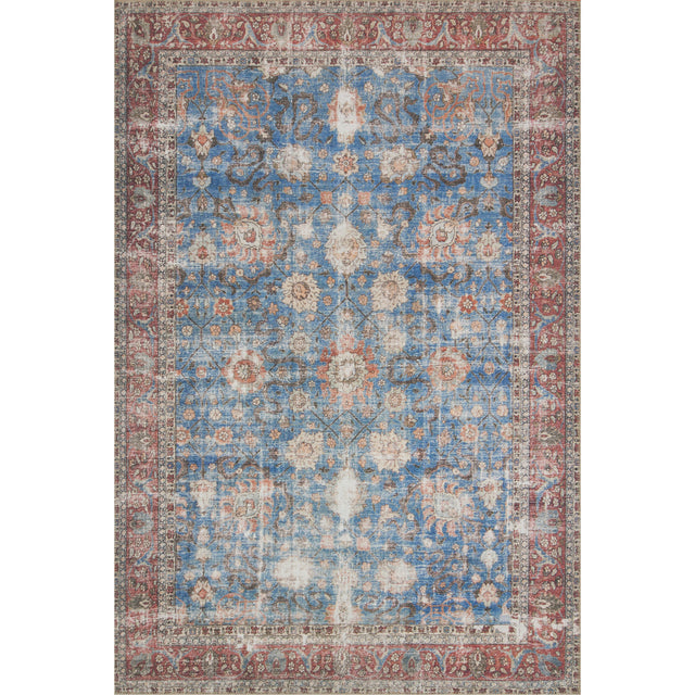 Loloi II Loren LQ-01 Blue / Brick Rug