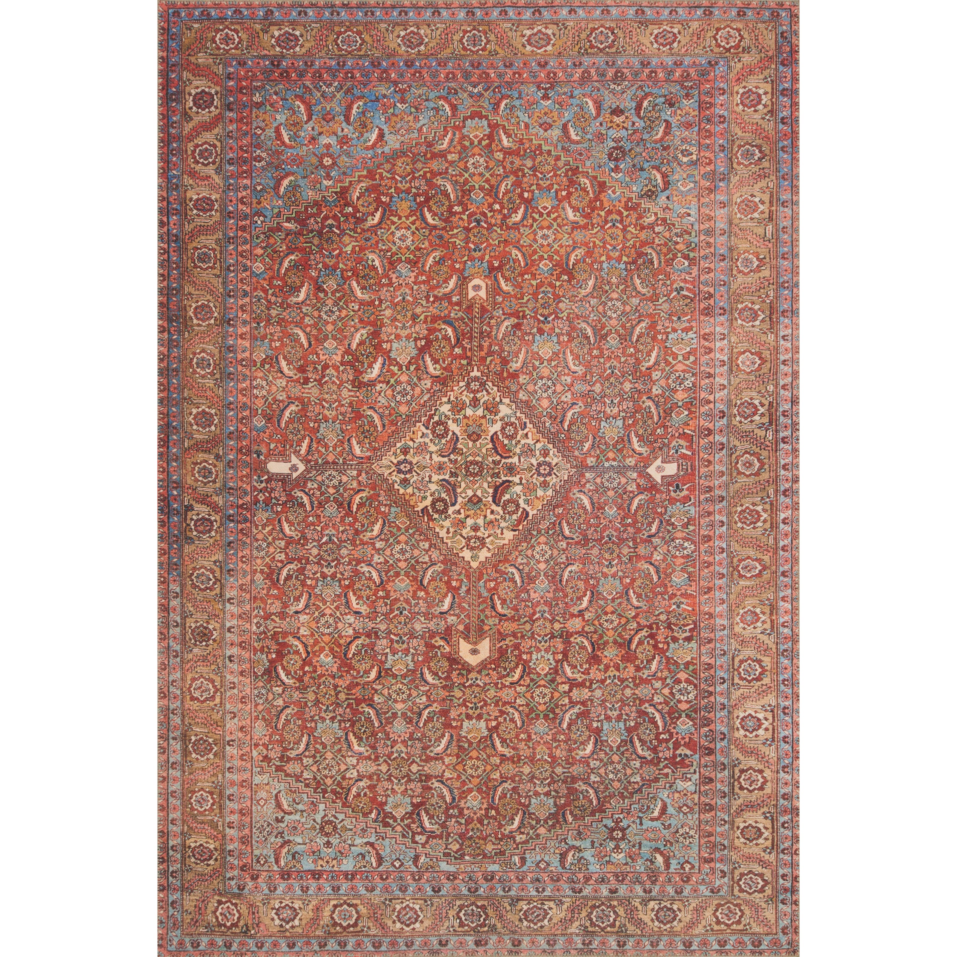 Loloi II Loren LQ-06 Red / Multi Rug