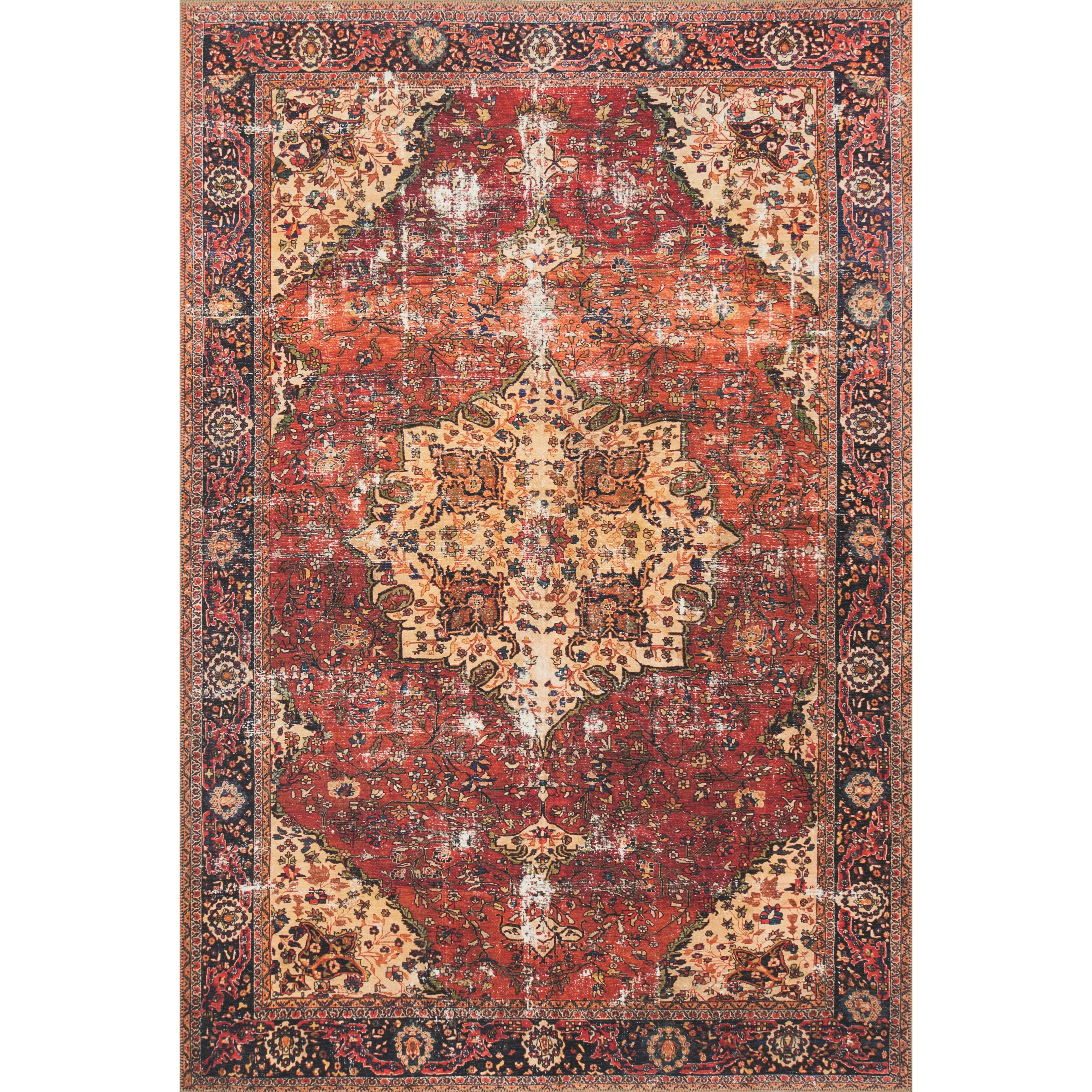 Loloi II Loren LQ-07 Red / Navy Rug