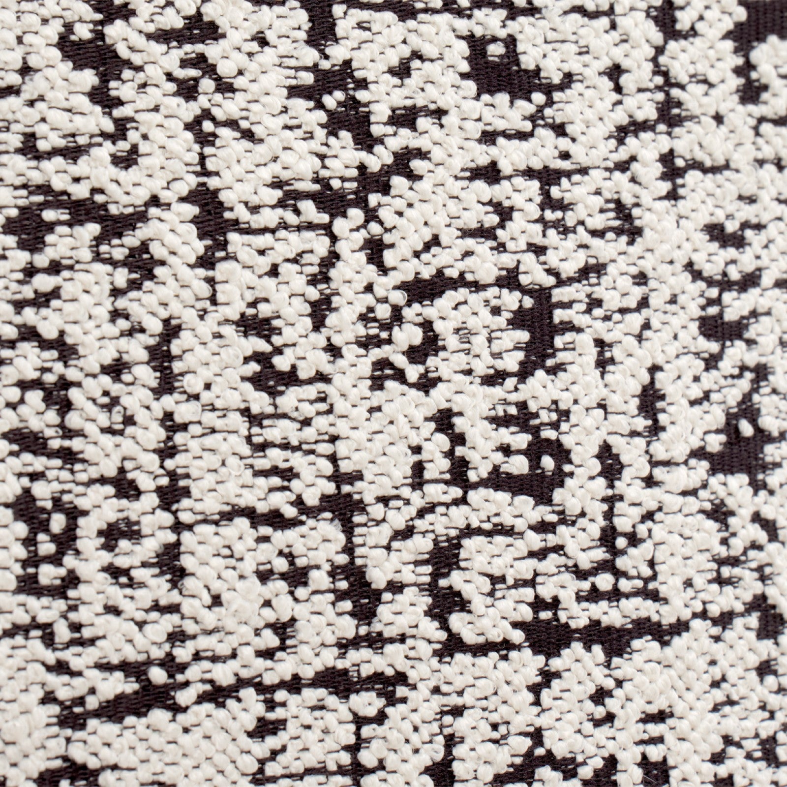 Michael Amini Noir Boucle Accent Chair - Marshmallow/Black Nickel