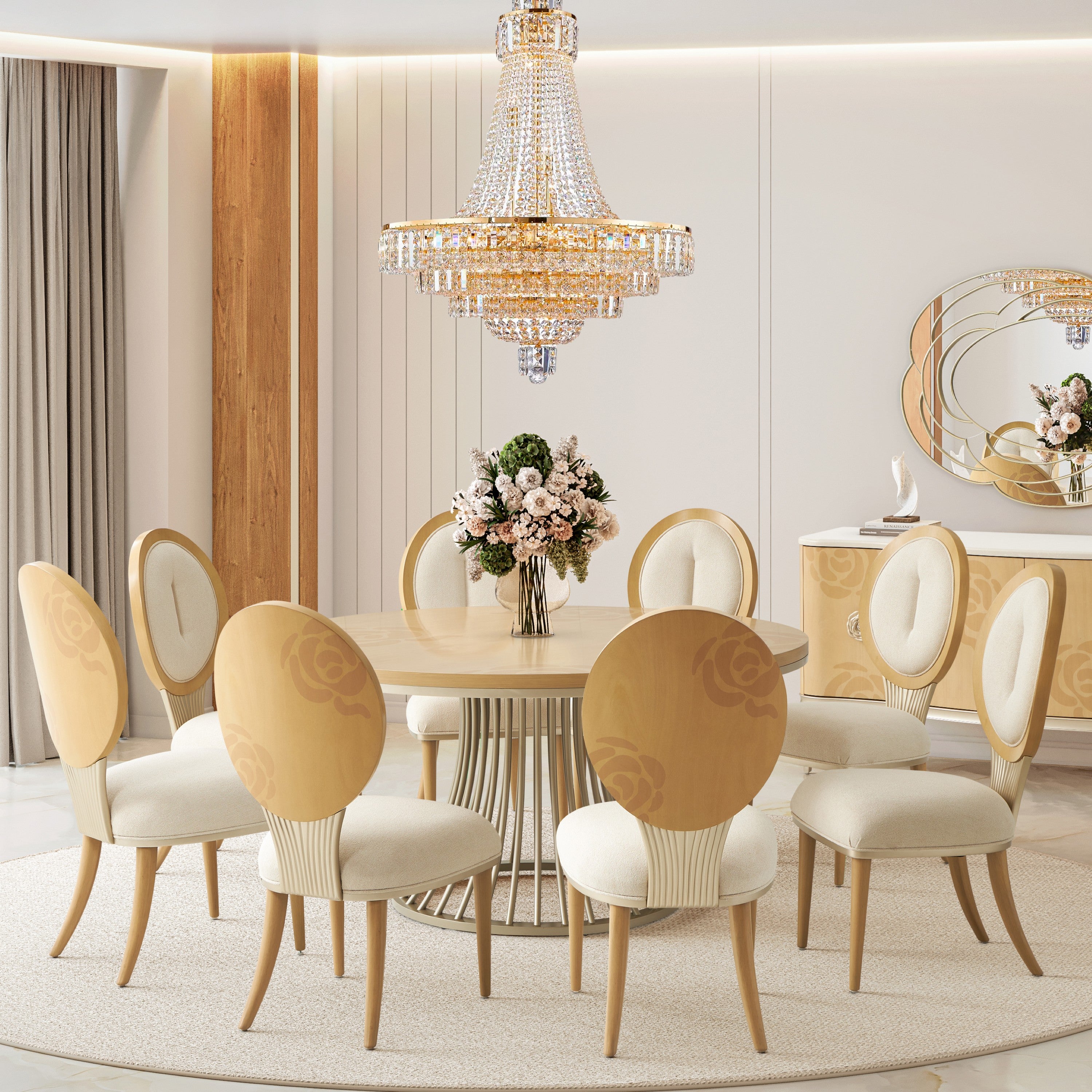 Michael Amini Luxe Lumiere 28-Light Crystal Chandelier - Gold