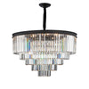 Michael Amini Allure 21-Light Round Crystal Chandelier - Matte Black