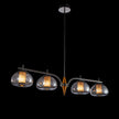Michael Amini Ember 4-Light LED Chandelier - Smoke/Black Pearl