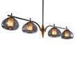 Michael Amini Ember 4-Light LED Chandelier - Smoke/Black Pearl