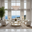 Michael Amini Gala 28-Light Round LED Chandelier - Gold